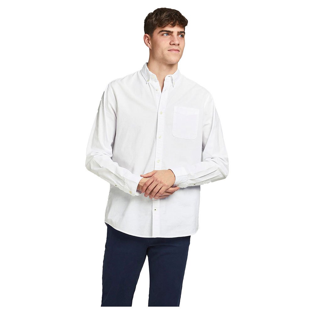 

Рубашка с длинным рукавом Jack & Jones Oxford, белый