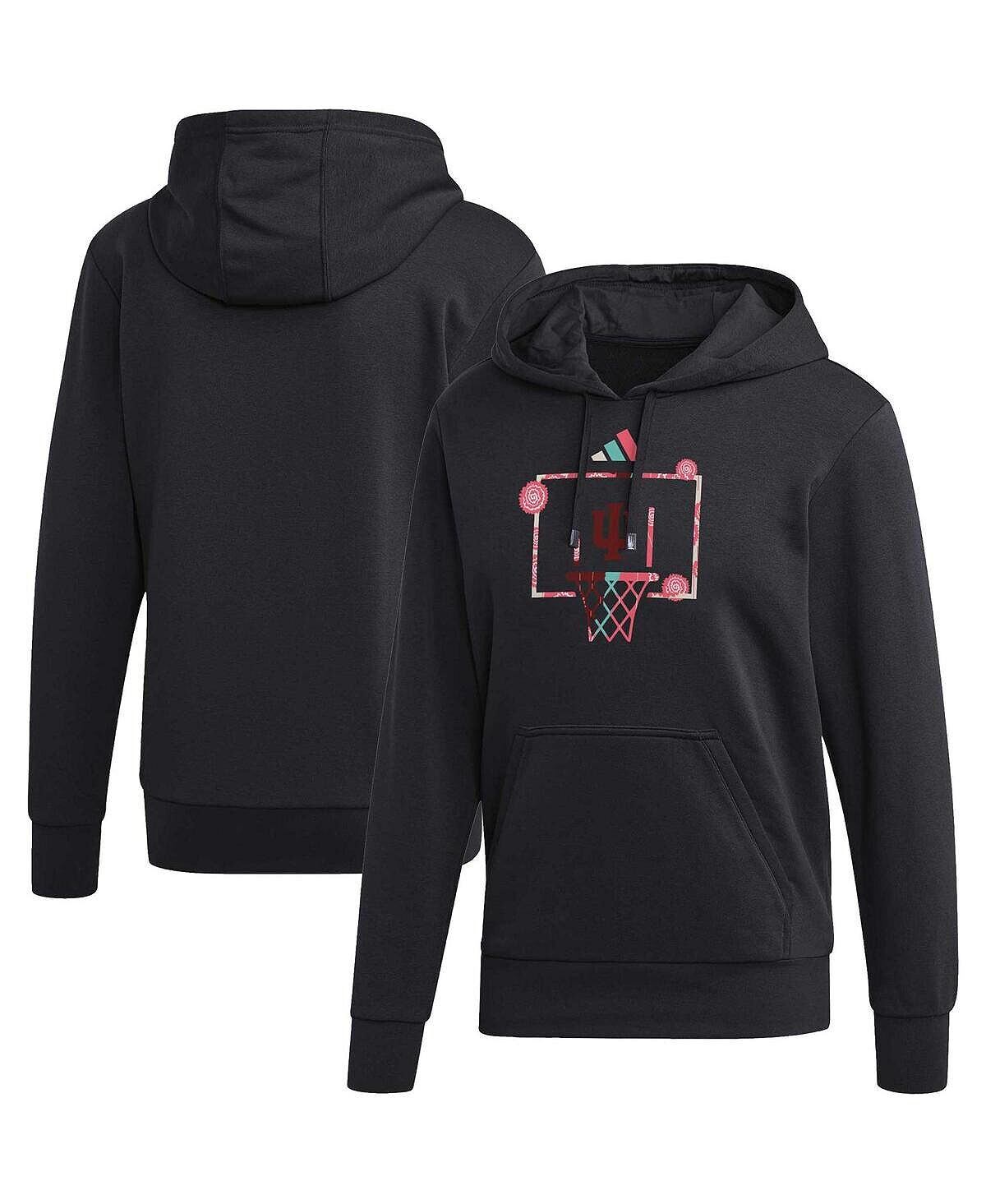 

Мужские черные толстовки с капюшоном Indiana Hoosiers Black Excellence Pullover Hoodie adidas