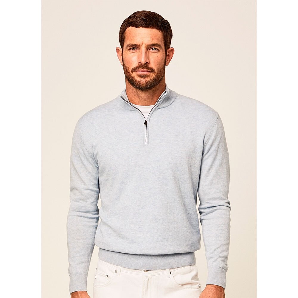 

Свитер Hackett Cashmere Half Zip, синий