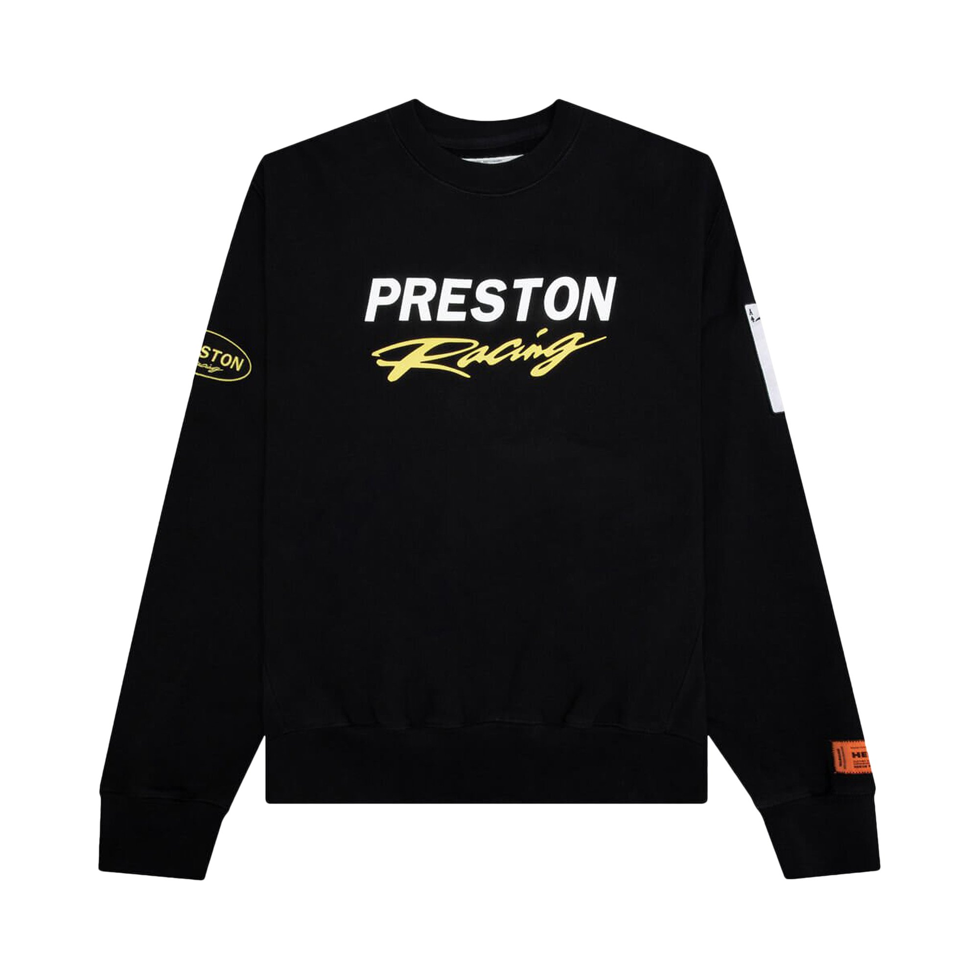 Heron Preston Preston Racing Crewneck, черный/белый