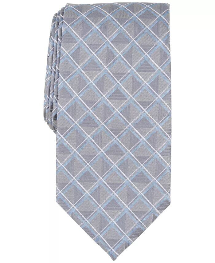 

Мужской галстук Karmen Grid Perry Ellis, серебро