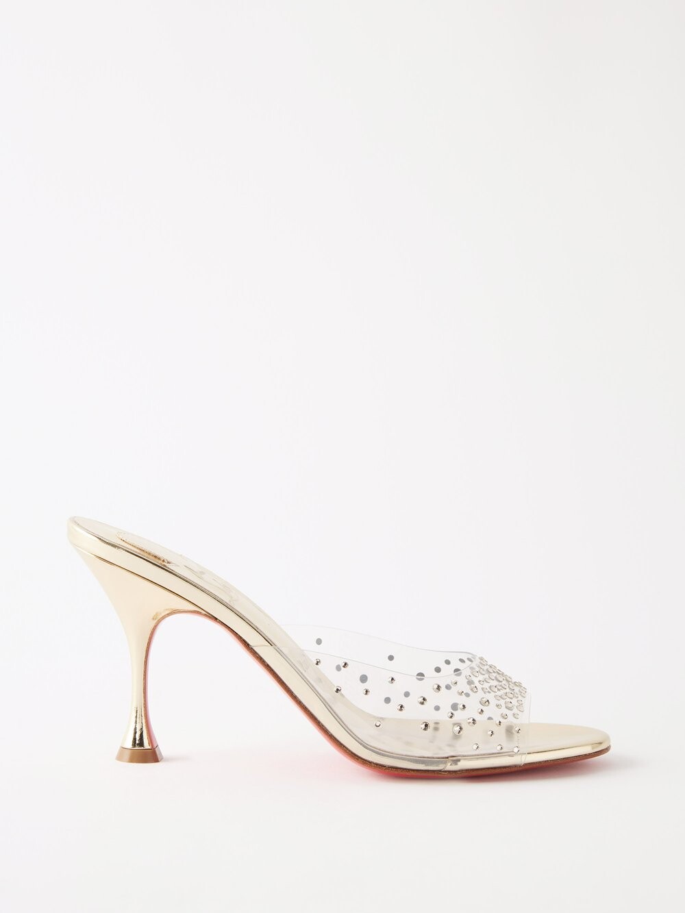 

Мюли degramule 85 из пвх и кожи Christian Louboutin, прозрачный