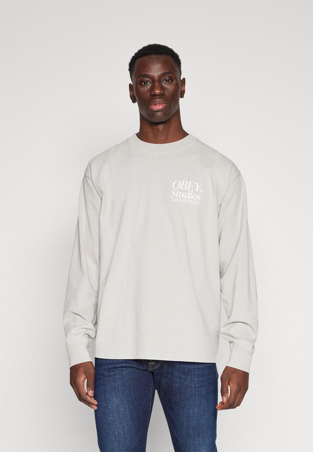 

Топ с длинными рукавами STUDIOS ICON UNISEX Obey Clothing, цвет silver grey