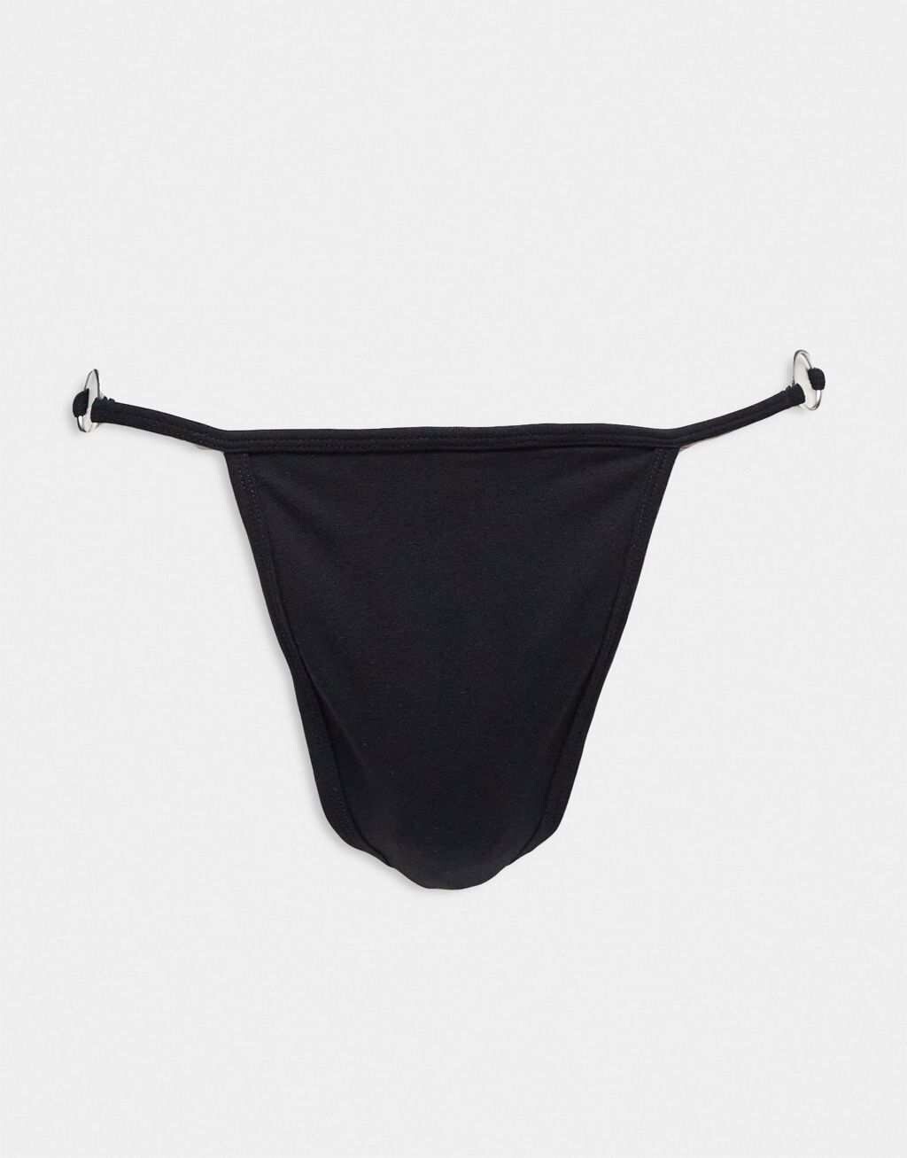 

Черные стринги с фурнитурой ASOS DESIGN
