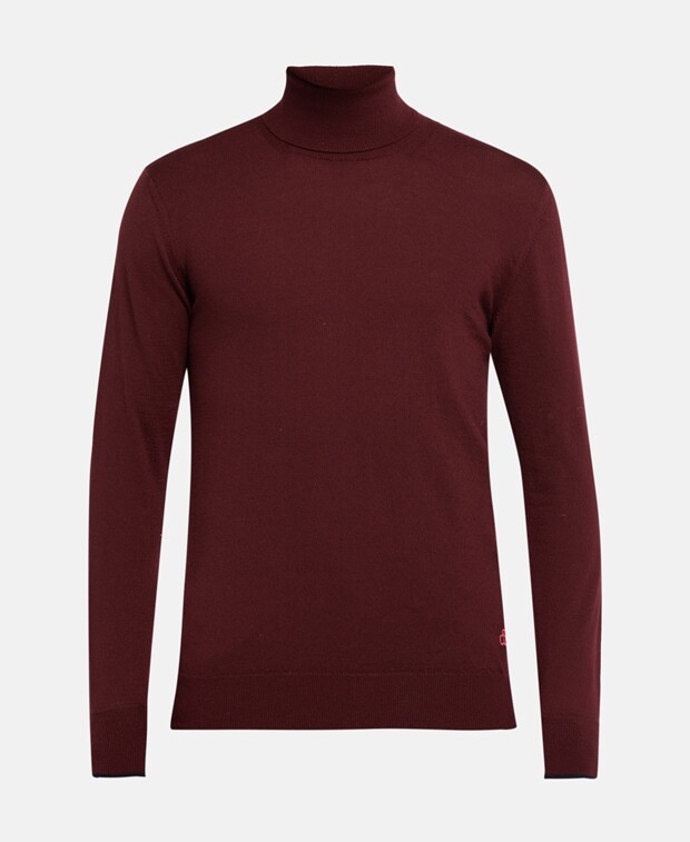 

Джемпер из мериносовой шерсти Scotch & Soda, бордовый