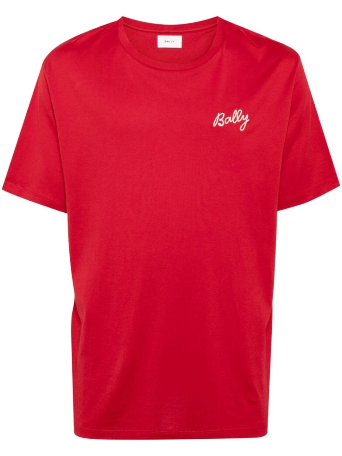 

Футболка с вышитым логотипом Bally, красный