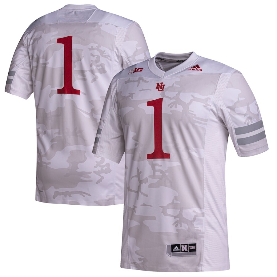 

Джерси adidas Nebraska Huskers, белый