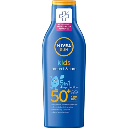 Детский лосьон Sun Kids Protect & Care Spf 50+, 200 мл, Nivea