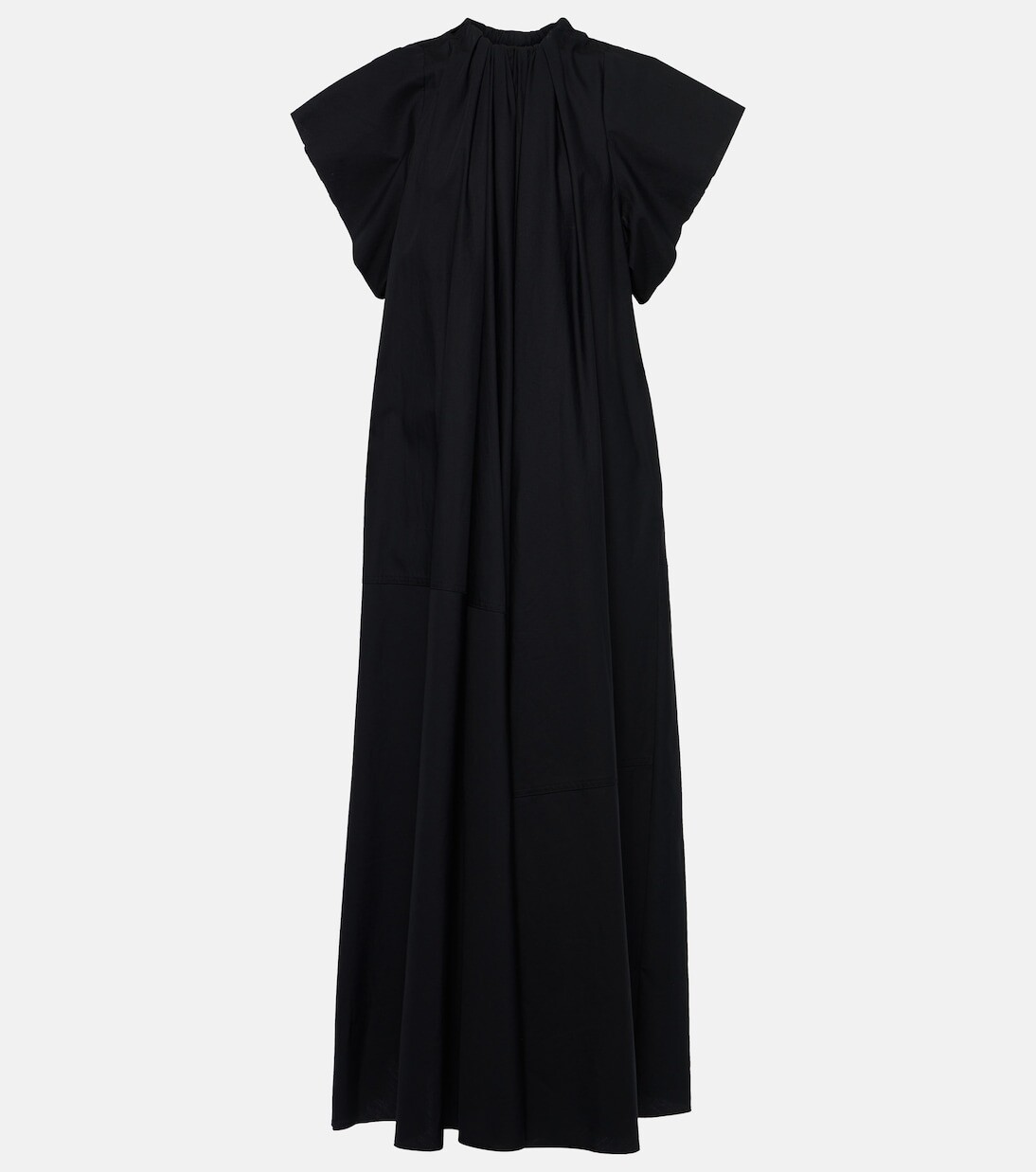 

Платье миди из хлопкового поплина Mm6 Maison Margiela, черный