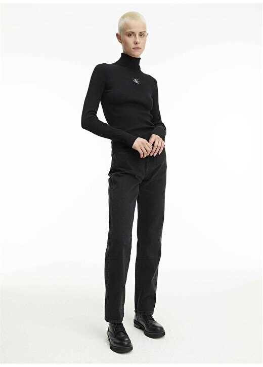 

Водолазка обычный однотонный черный свитер женский Calvin Klein Jeans