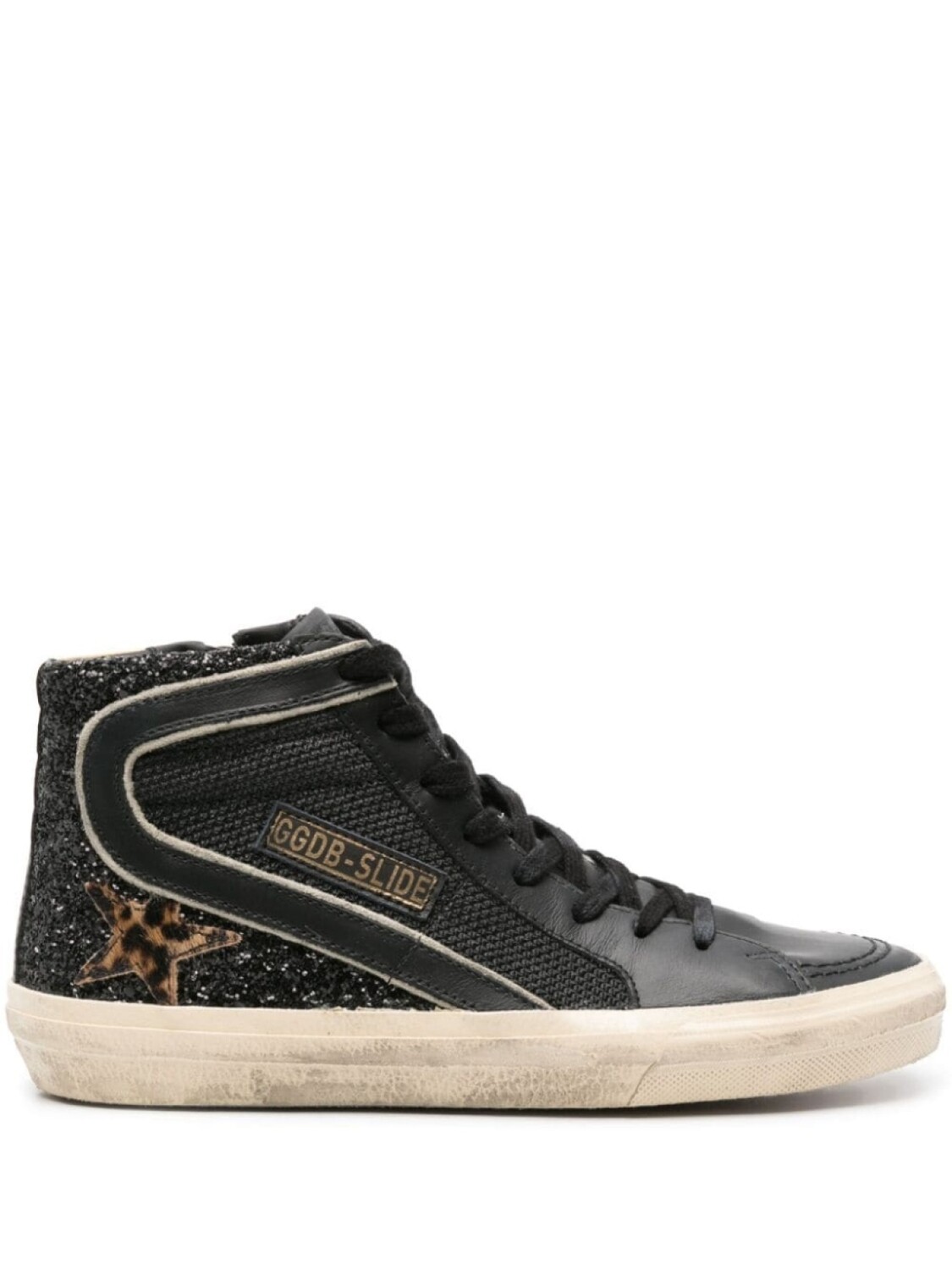 

Golden Goose высокие кеды Slide, черный