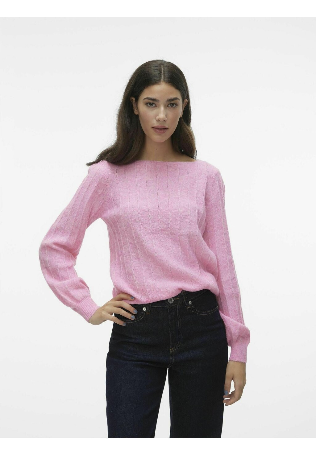 

Свитшот Vero Moda VMKAMILLE LS BOATNECK, цвет sachet pink