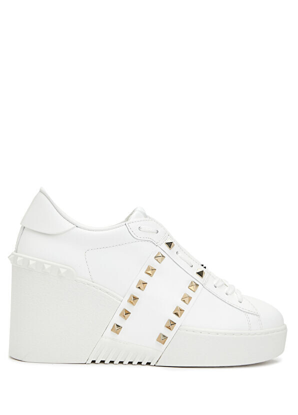 

Женские кожаные кроссовки Rockstud Valentino Garavani, белый