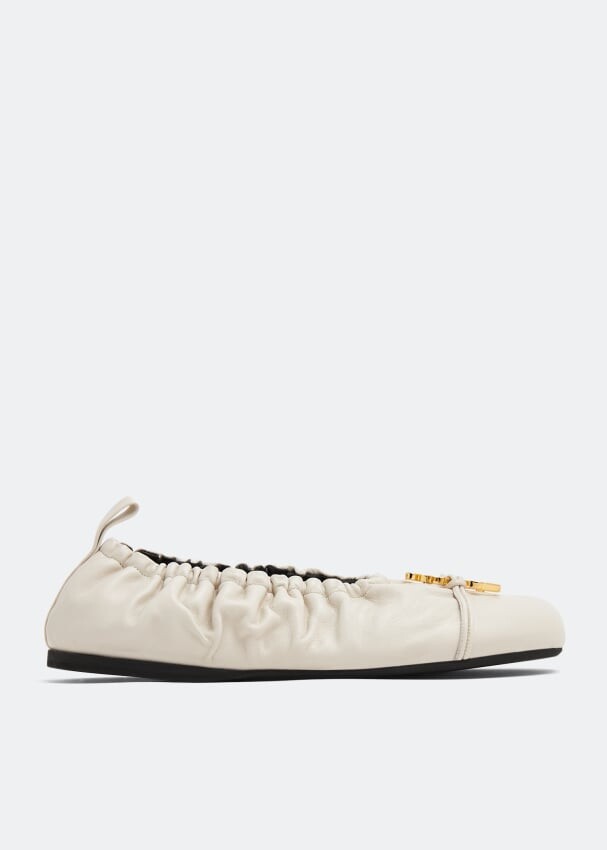 

Балетки Jw Anderson Anchor Ballerinas, белый
