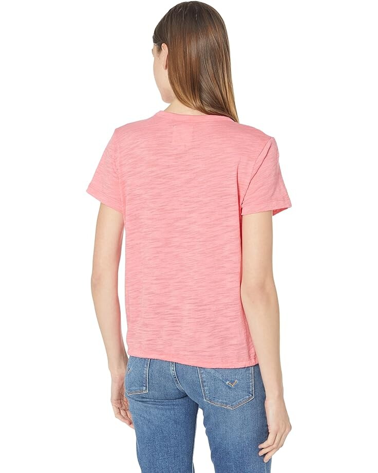 

Футболка Chaser Slub Jersey Cropped Drawstring Waist Short Sleeve Tee, цвет Sunrise