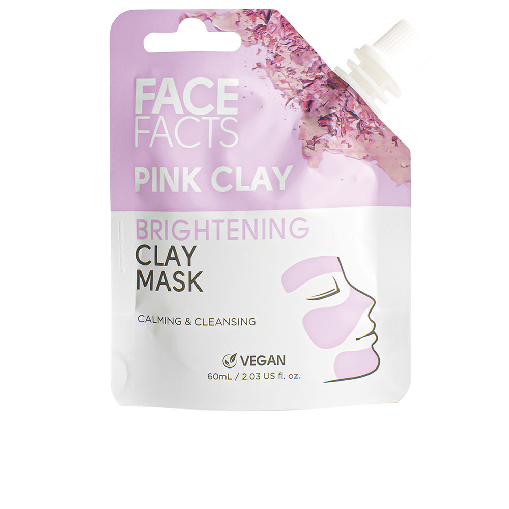 Маска для лица Brightening clay mask Face facts, 60 мл уход за лицом g’less cosmetics маска из розовой глины