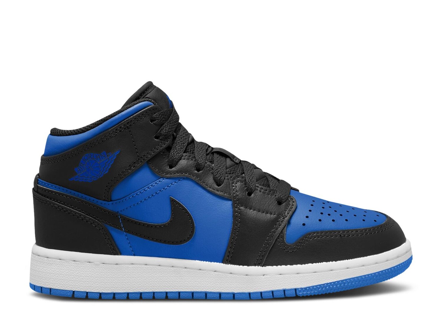 

Кроссовки Air Jordan Air Jordan 1 Mid Gs 'Black Royal Blue', синий