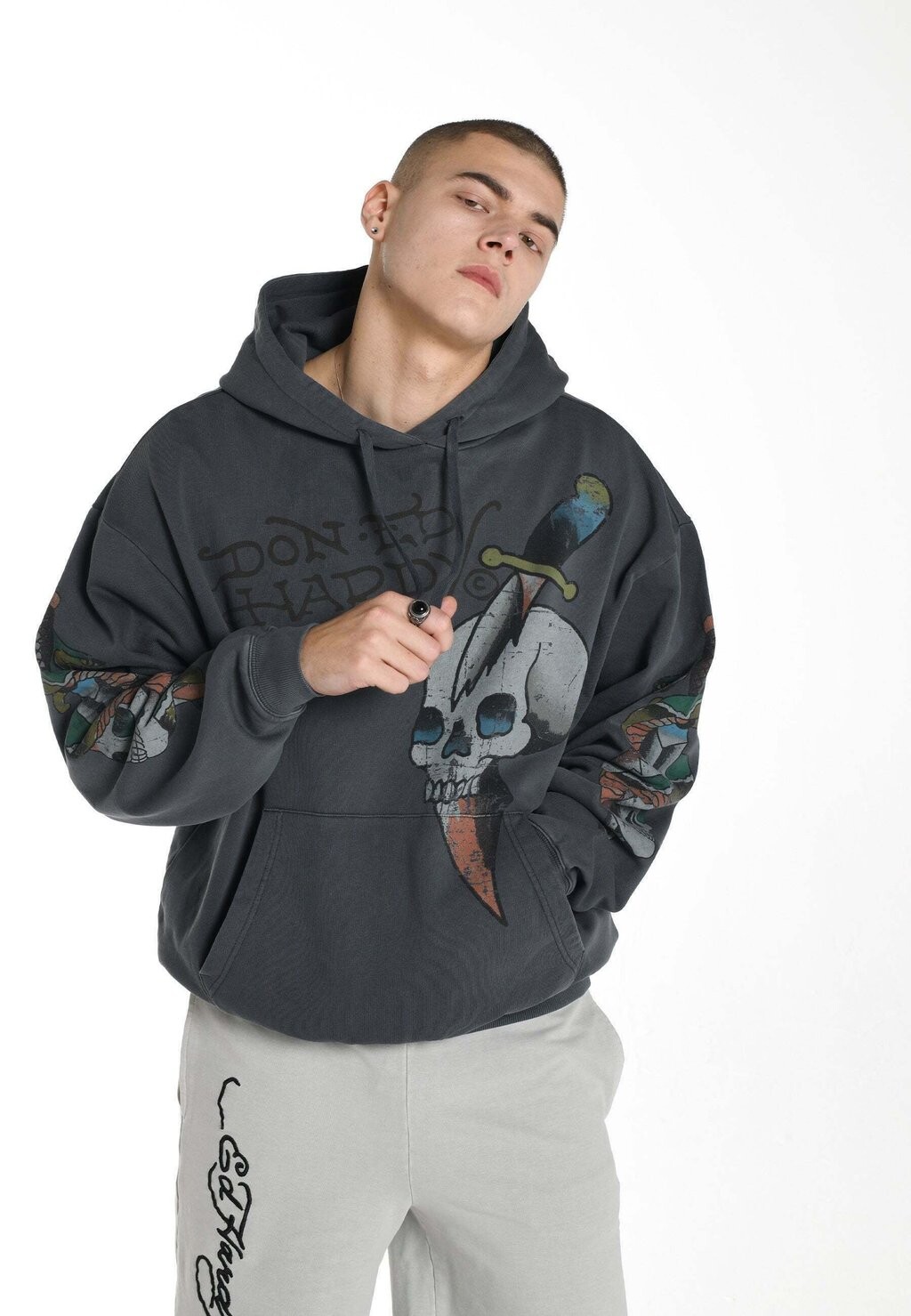

Толстовка с капюшоном Ed Hardy