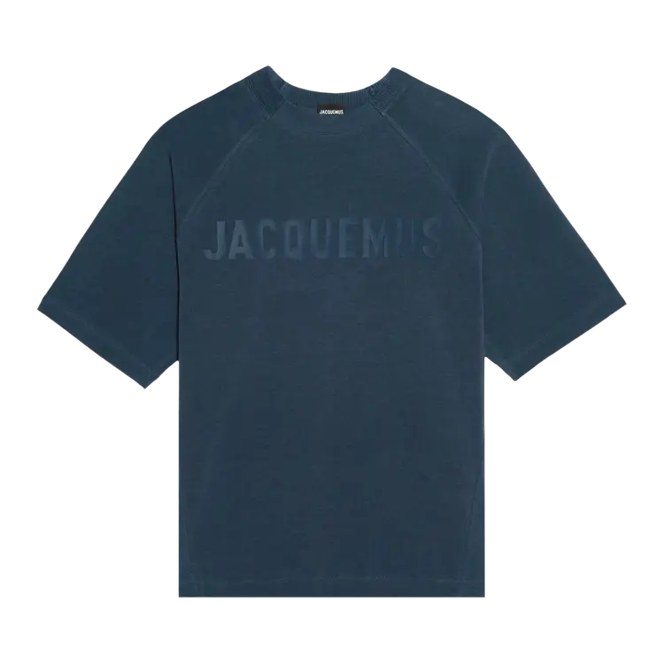 Футболка Jacquemus Le Typo 'Dark Navy', синий