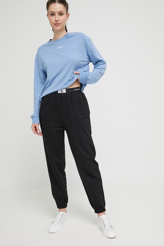 Хлопковые брюки для отдыха Calvin Klein Underwear, черный