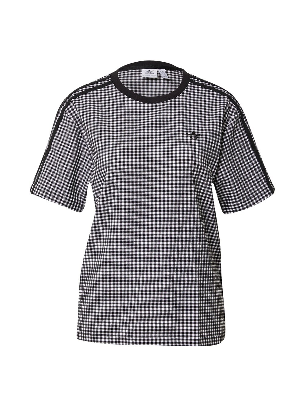 

Рубашка Adidas GINGHAM, черно-белый