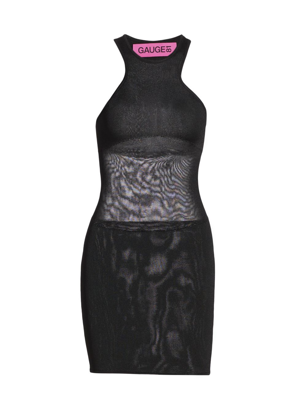 Полупрозрачное мини-платье Elaine Gauge81, черный