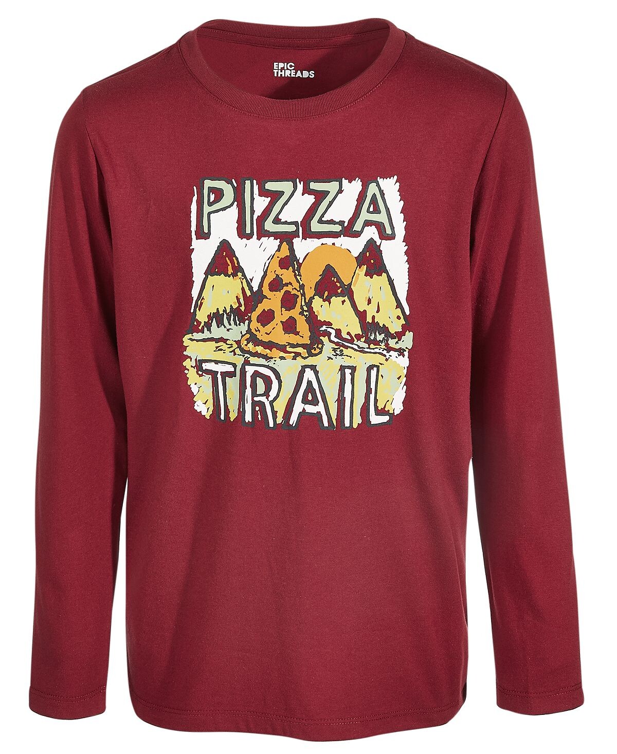 

Футболка с рисунком Big Boys Pizza Trail, созданная для Macy's Epic Threads