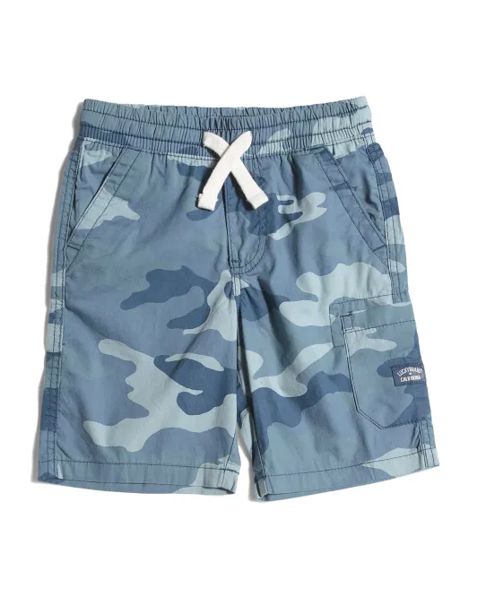 

Камуфляжные шорты-карго Little Boy Lucky Brand, синий