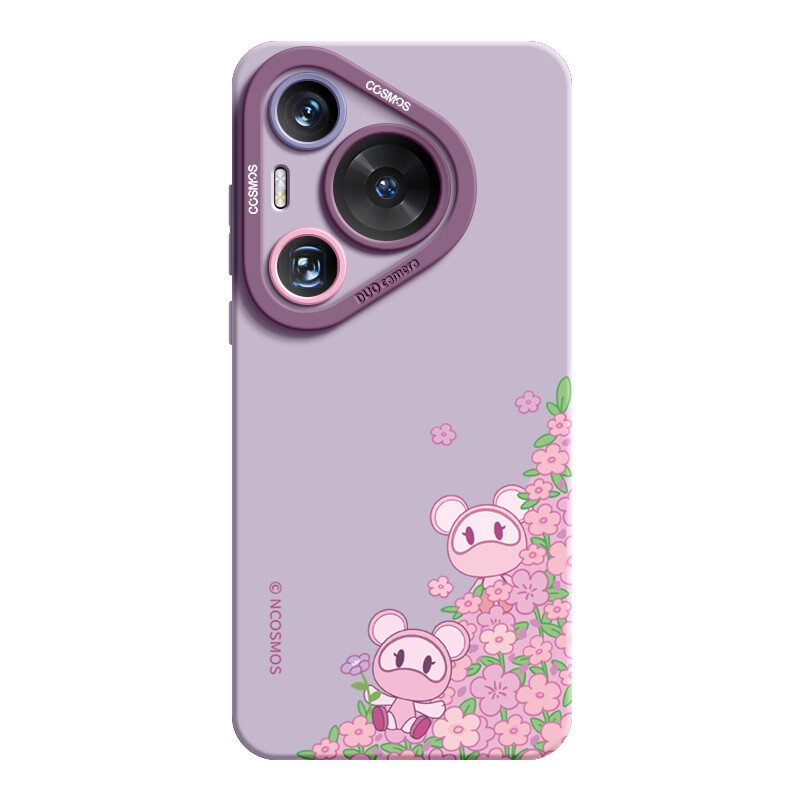 

Чехол для телефона RVIXE Avix Rvixe, Apple Pink - Star Bear - Sea of Flowers