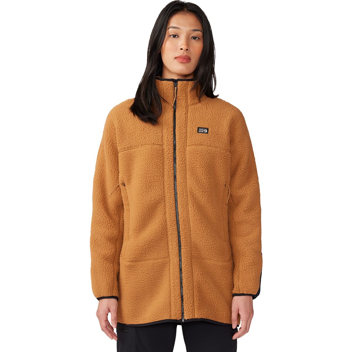 Длинная флисовая куртка hicamp на молнии во всю длину Mountain Hardwear, цвет copper clay