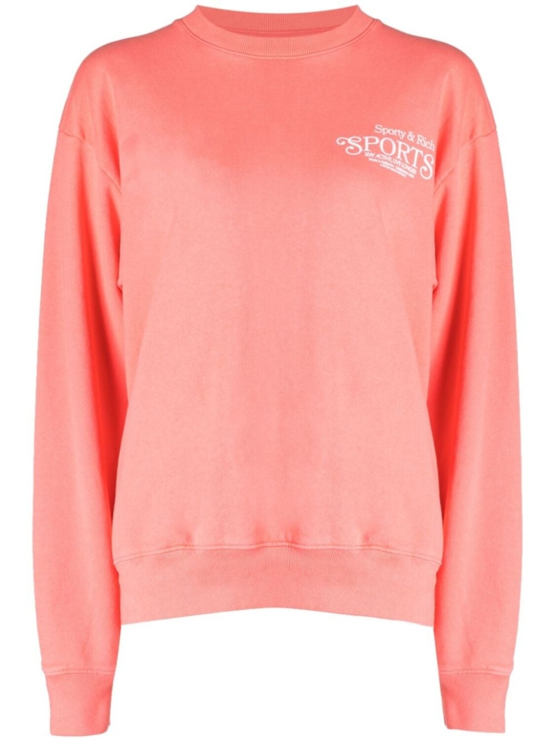 

Sporty & Rich джемпер с вышитым логотипом, розовый