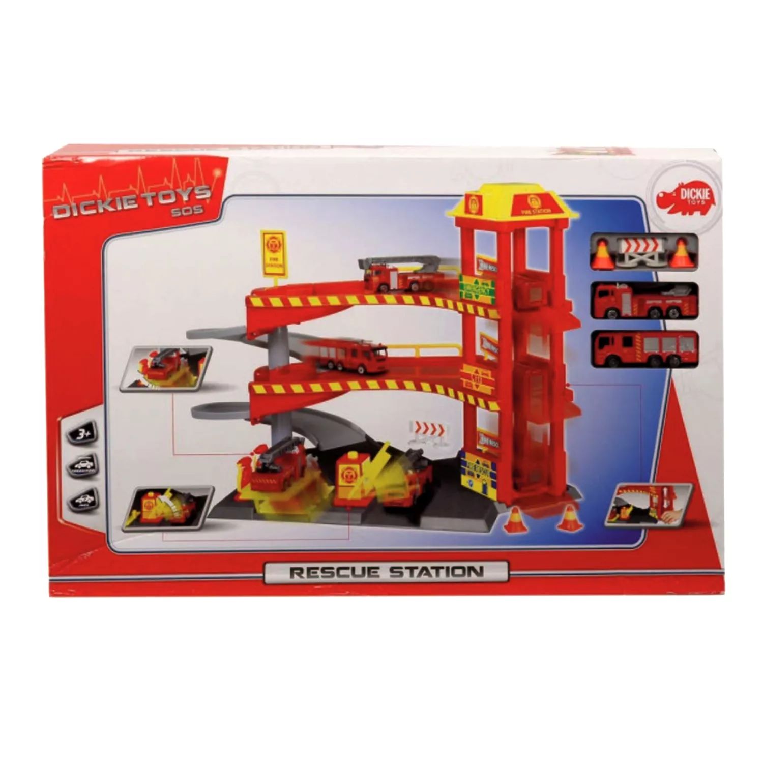 Игровой набор Dickie Toys «Пожарная станция» Dickie Toys dickie toys могучий строительный кран на радиоуправлении dickie toys