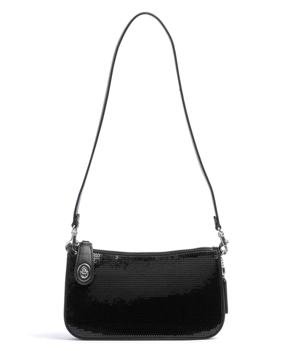 

Сумка Penn из мелкозернистой кожи Coach, черный