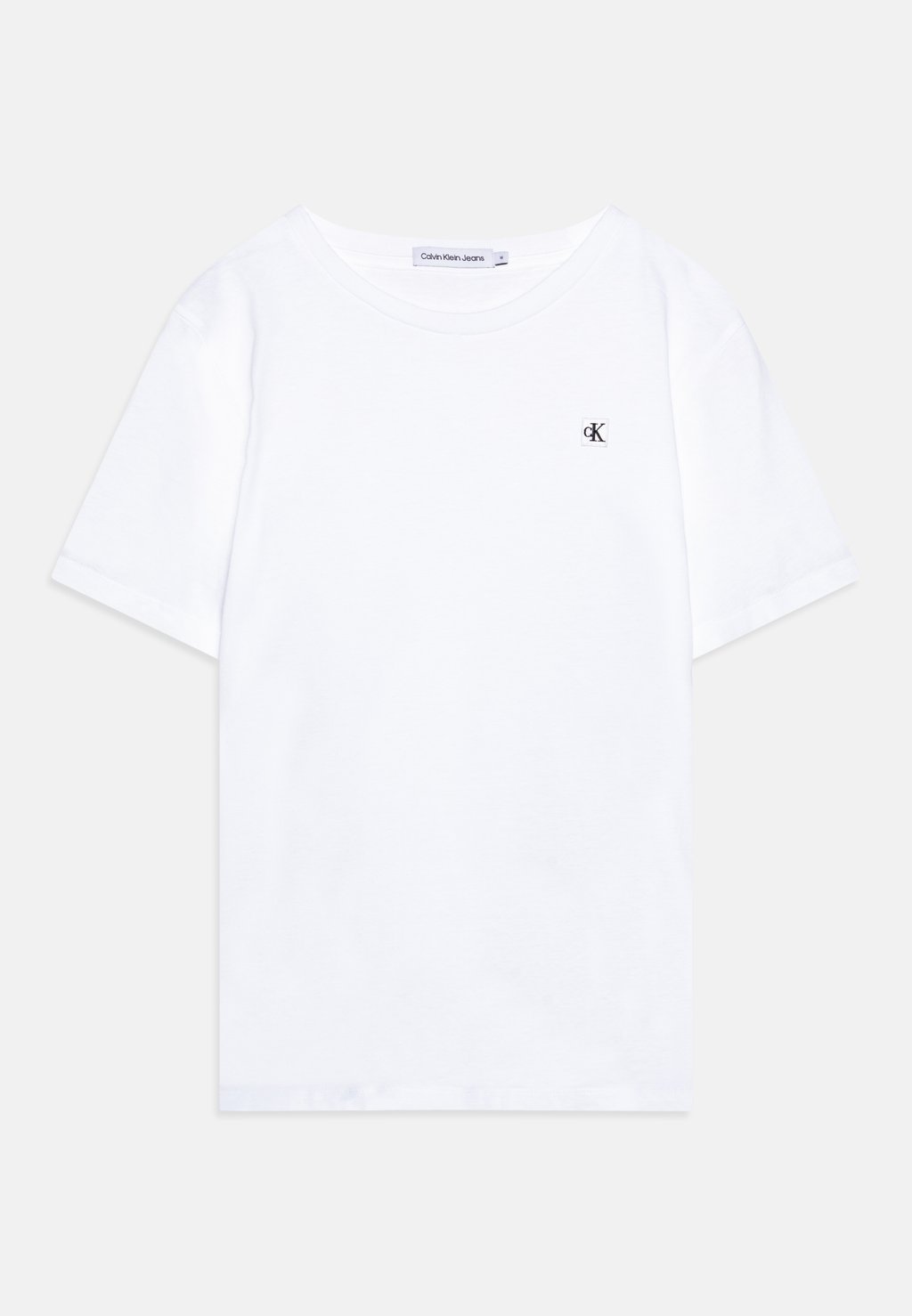 Базовая футболка Mono Mini Badge Unisex Calvin Klein Jeans, цвет bright white