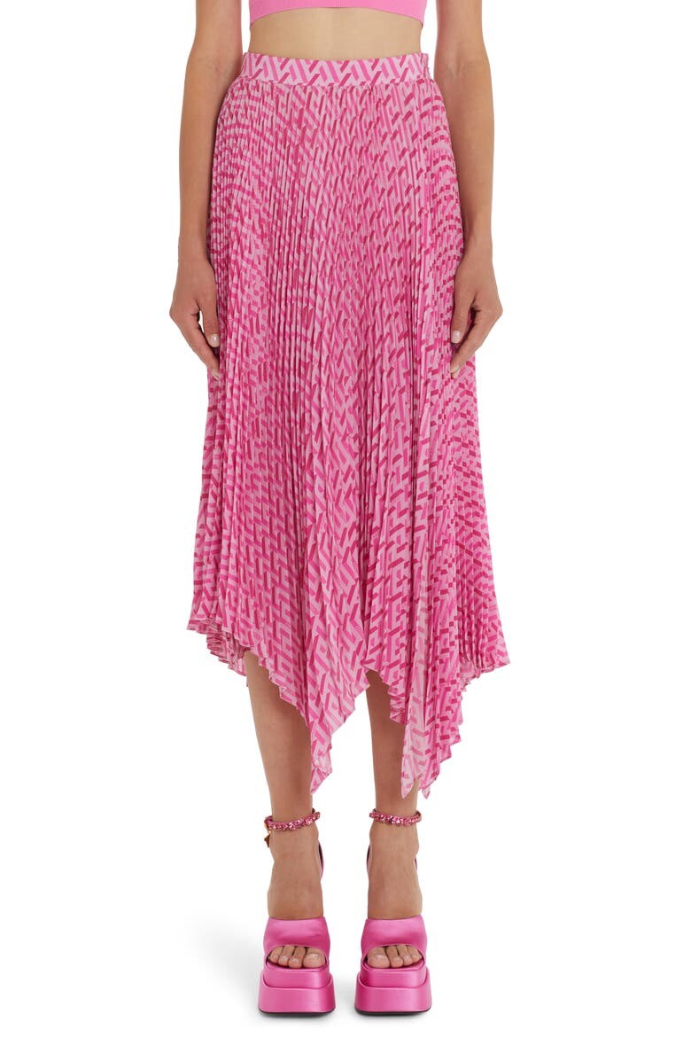 

Юбка миди из крепдешина La Greca Handkerchief Hem VERSACE