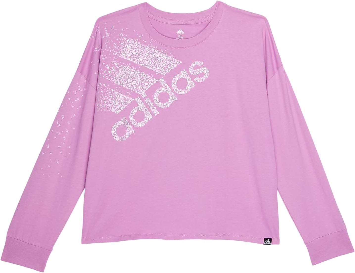 

Футболка Adidas Long Sleeve Waist Tee, цвет Medium Purple