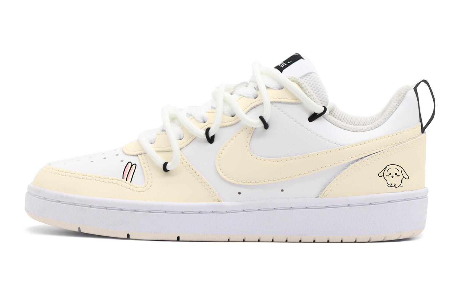 

Кроссовки для скейтбординга Court Borough женские, низкие, желтый/белый Nike