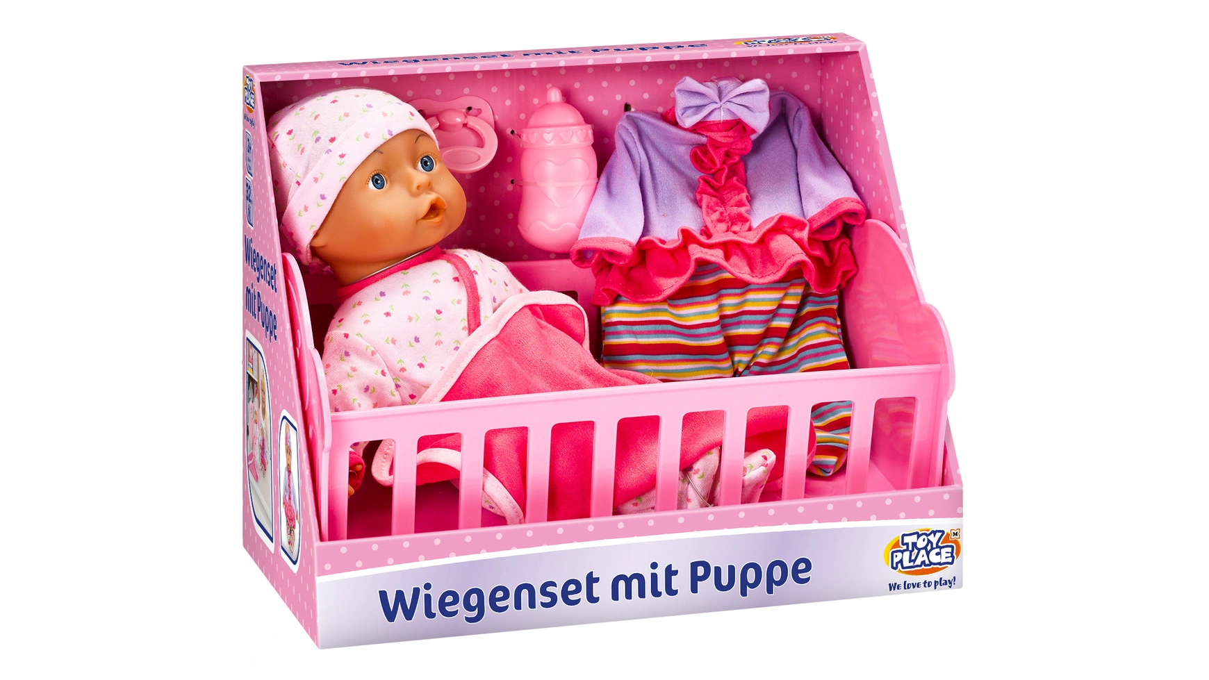 Müller Toy Place Набор-колыбель с куклой, 32 см