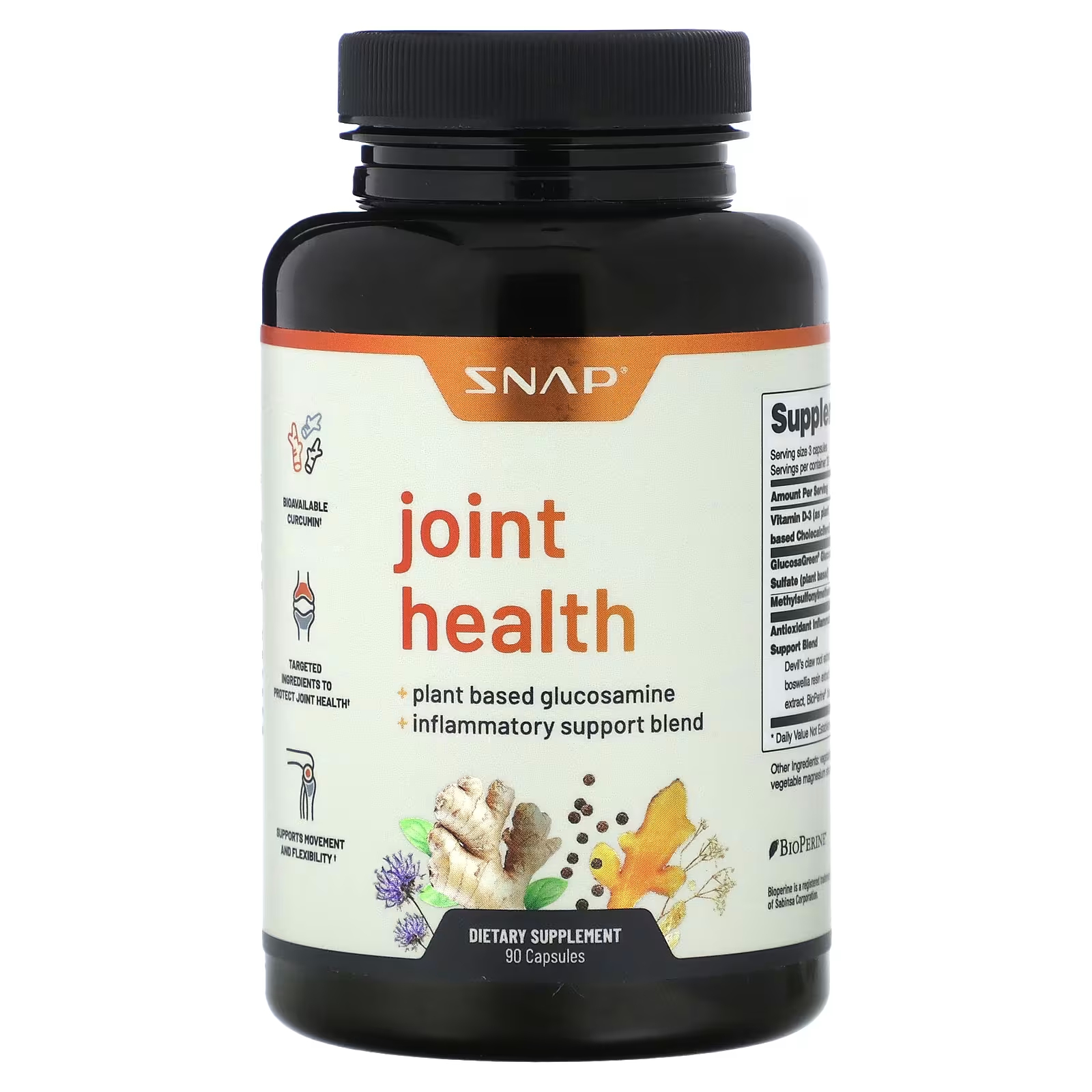 Пищевая добавка Snap Supplements здоровье суставов, 90 капсул здоровье кишечника snap supplements 60 капсул