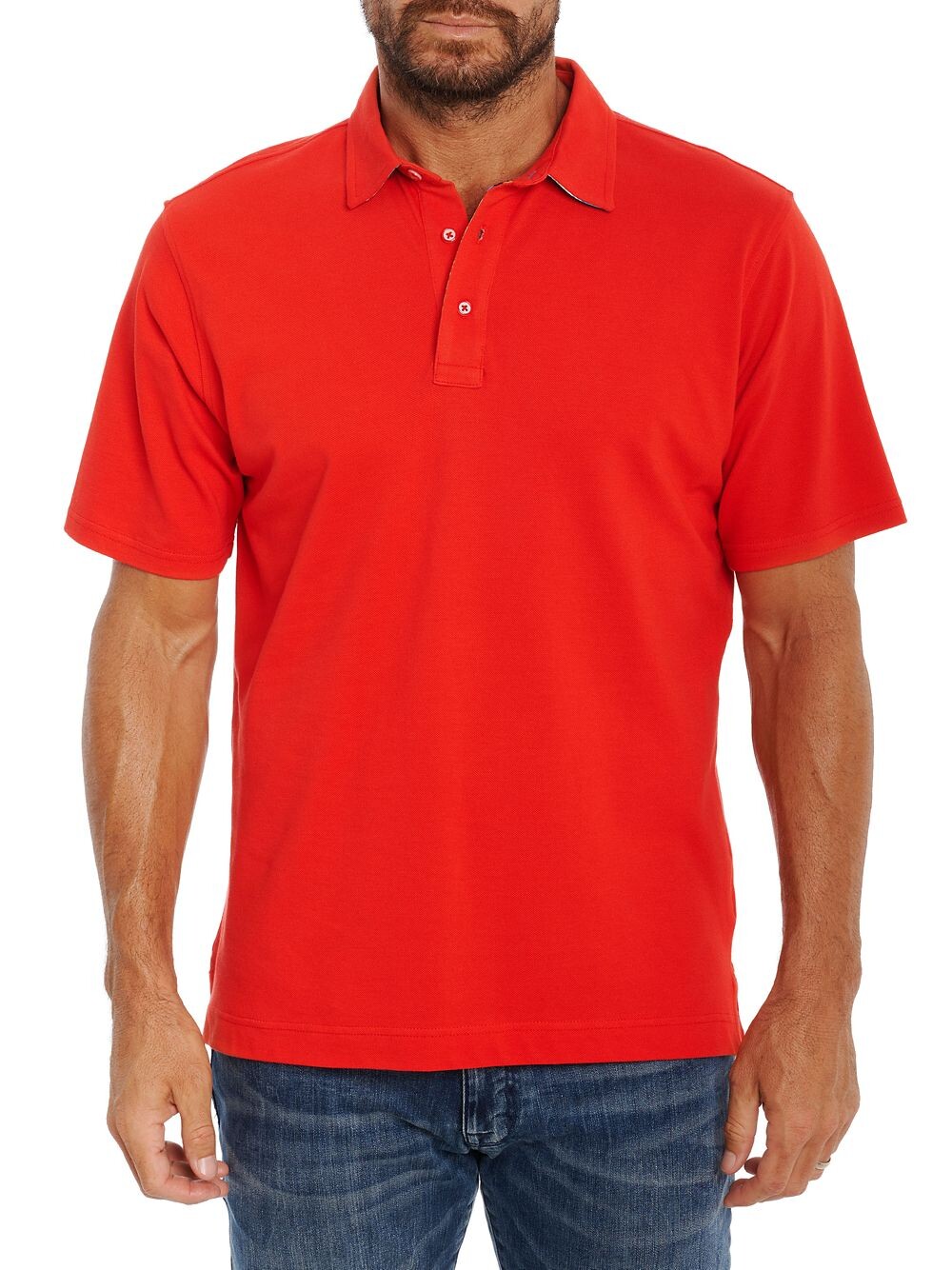 

Поло Understory из хлопкового пике Robert Graham, красный