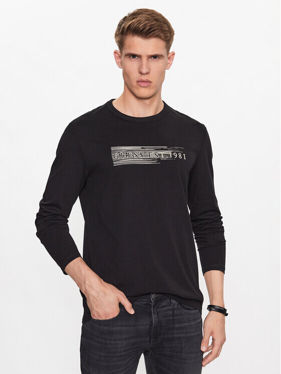 

Классический крой с длинными рукавами Guess, черный