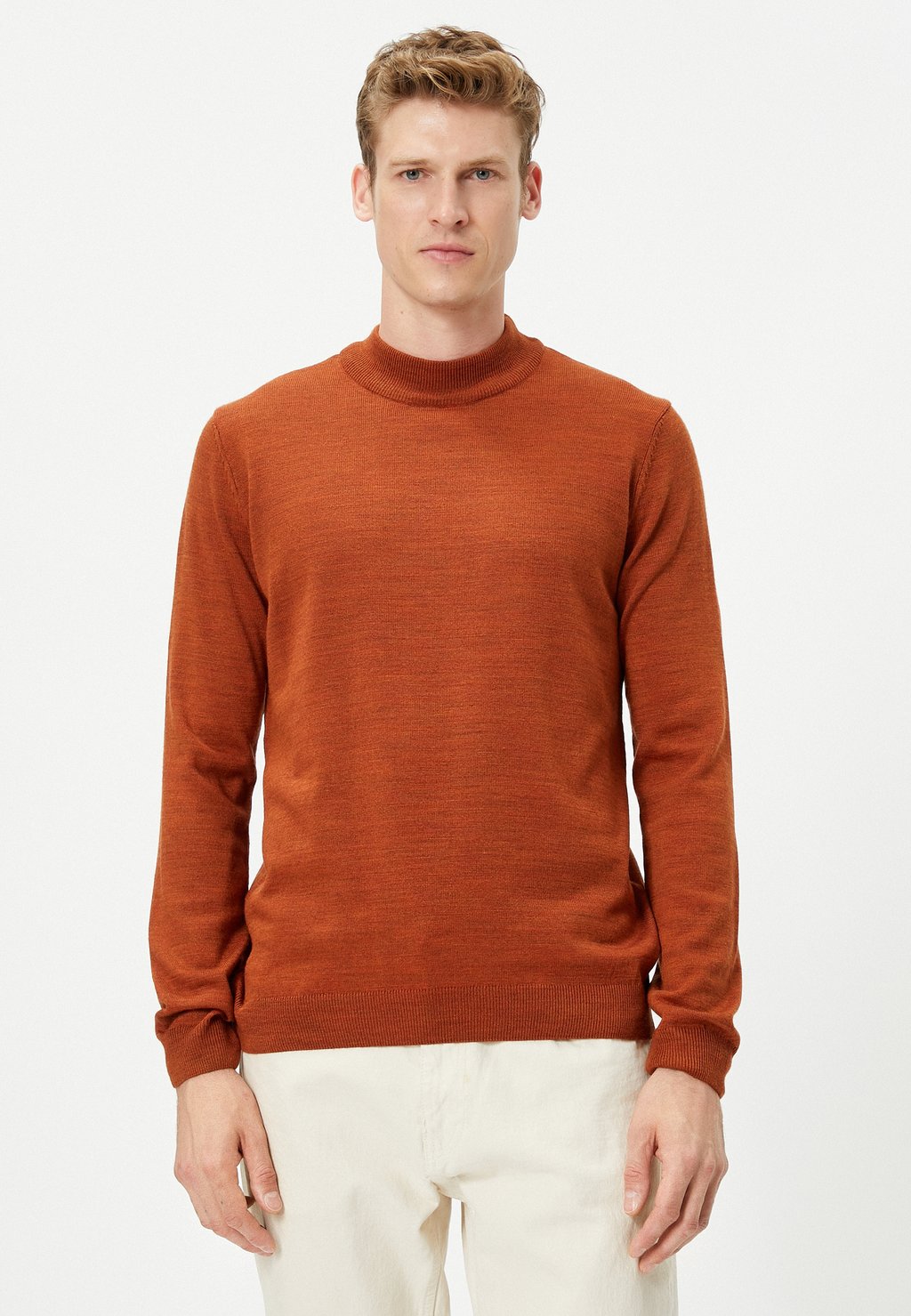 Вязаный свитер HALF TURTLENECK Koton, цвет brown