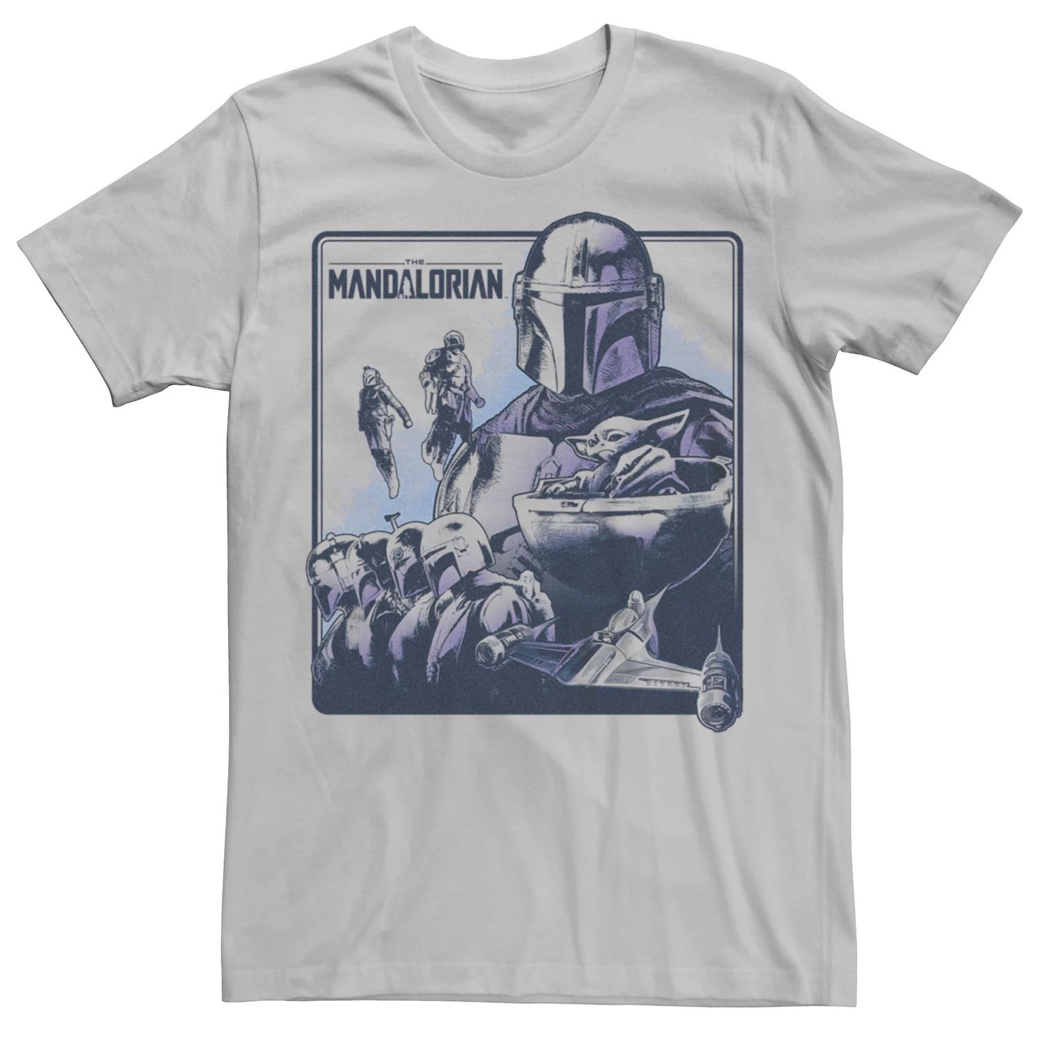 Мужская футболка с коллажем «Звездные войны и мандалорские персонажи» Licensed Character