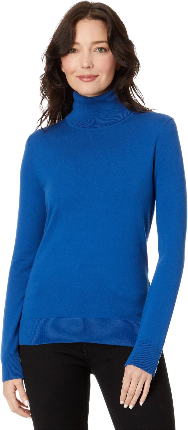 

Однотонный свитер с высоким воротником Tommy Hilfiger, цвет True Blue