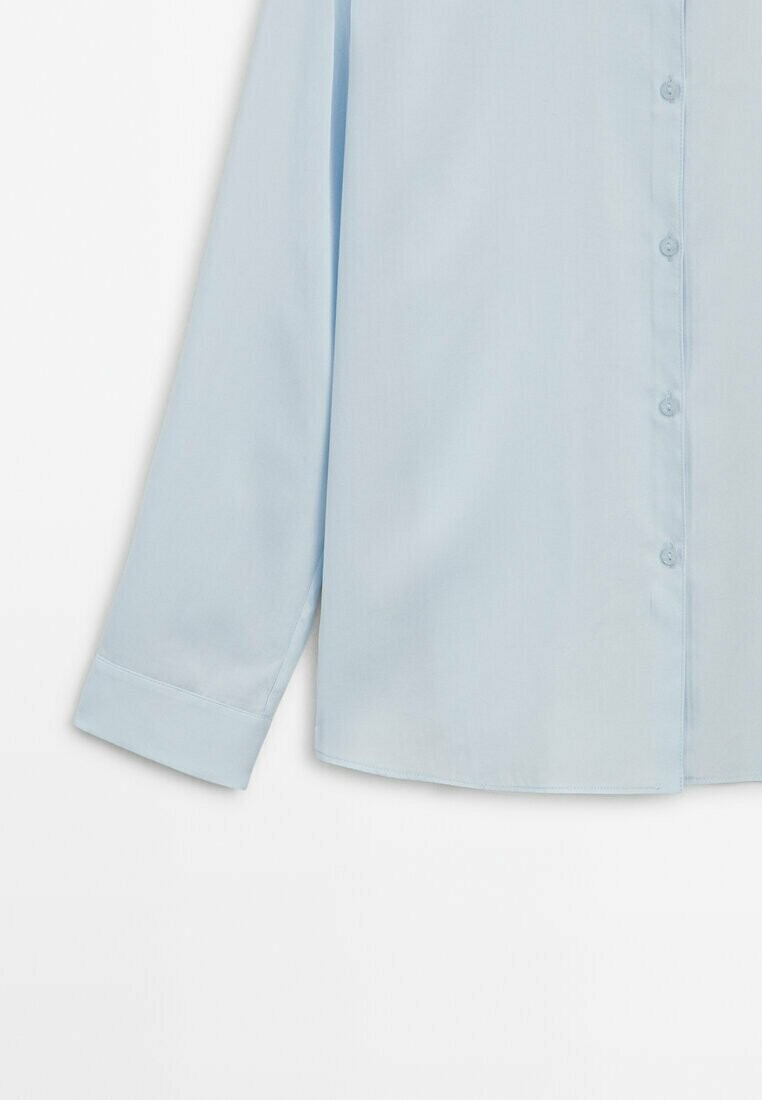 

Блузка на пуговицах LIGHTWEIGHT Massimo Dutti, светло-голубой