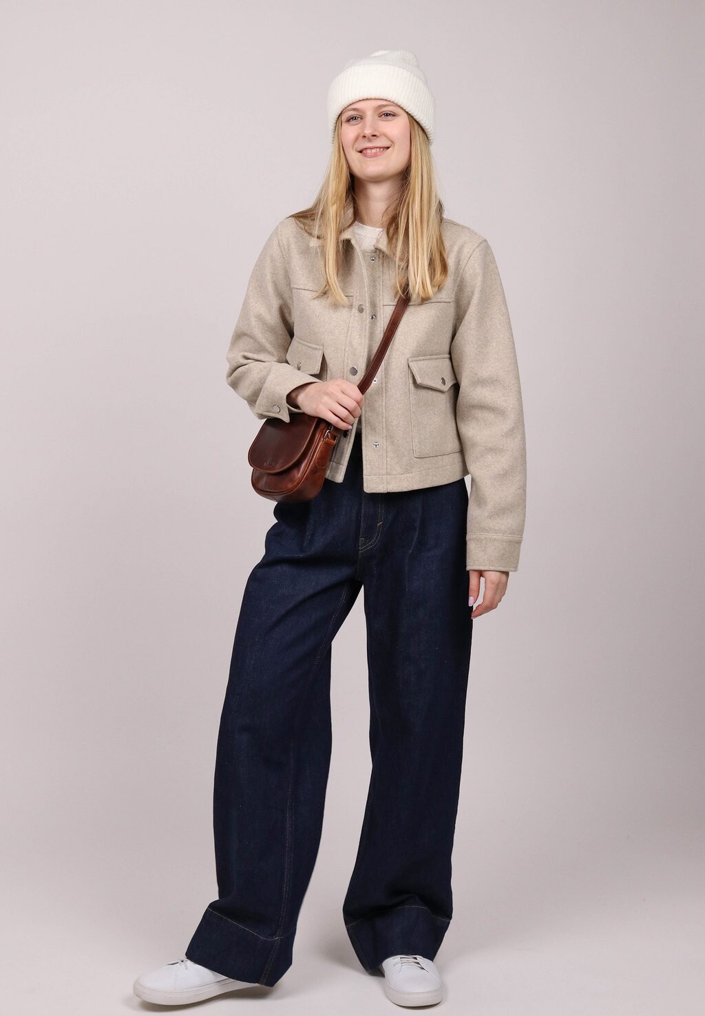 

Сумка на плечо Leather Crossbody Brighton SID & VAIN, цвет braun-cognac