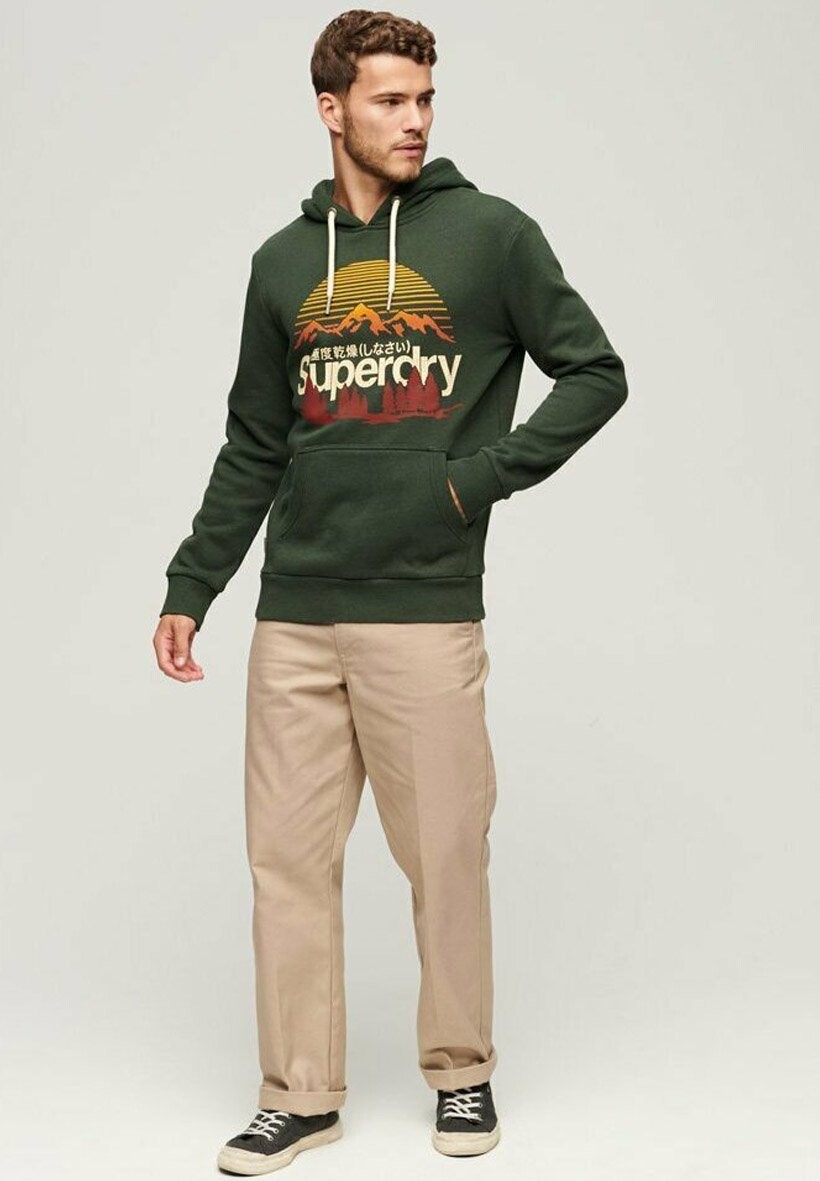 

Толстовка CORE LOGO GREAT OUTDOORS Superdry, зеленый