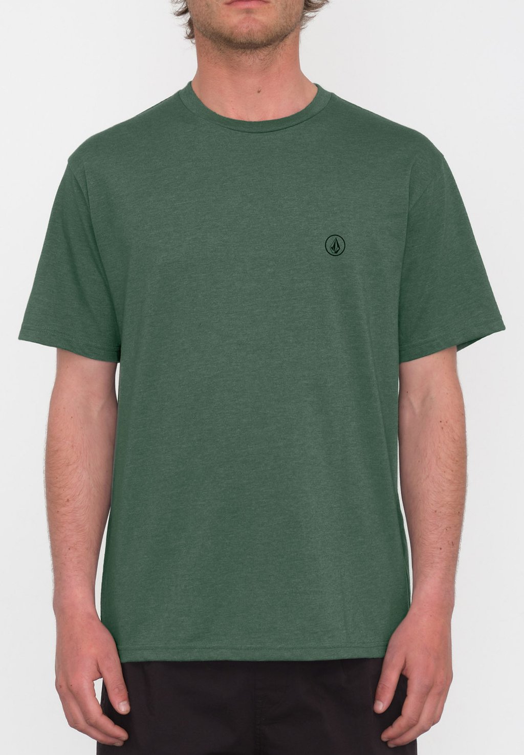 футболка с принтом overgrown ss volcom цвет fir green Футболка базовая CIRCLE BLANKS Volcom, цвет fir green