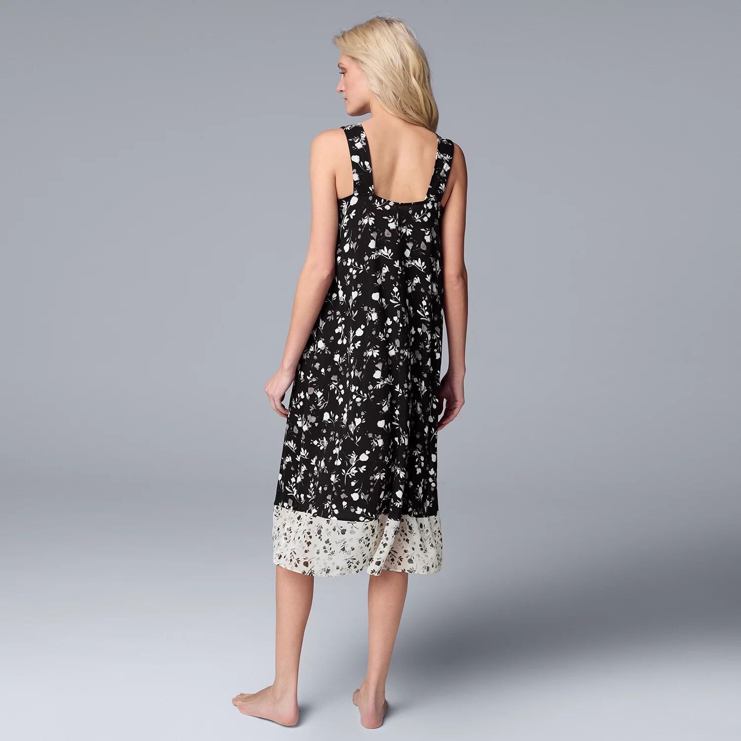 

Женская сорочка миди с цветочным принтом Simply Vera Vera Wang Simply Vera Vera Wang