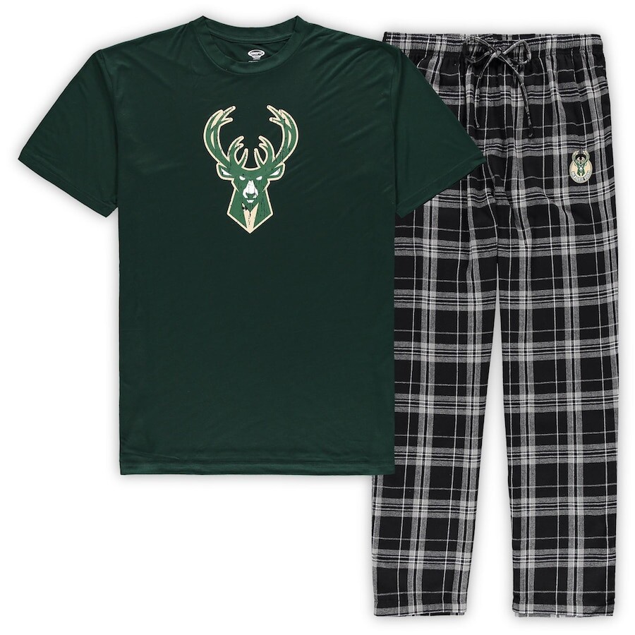 

Пижамный комплект Concepts Sport Milwaukee Bucks, зеленый
